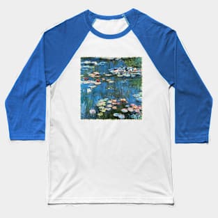 Waterlilies by Claude Monet Baseball T-Shirt